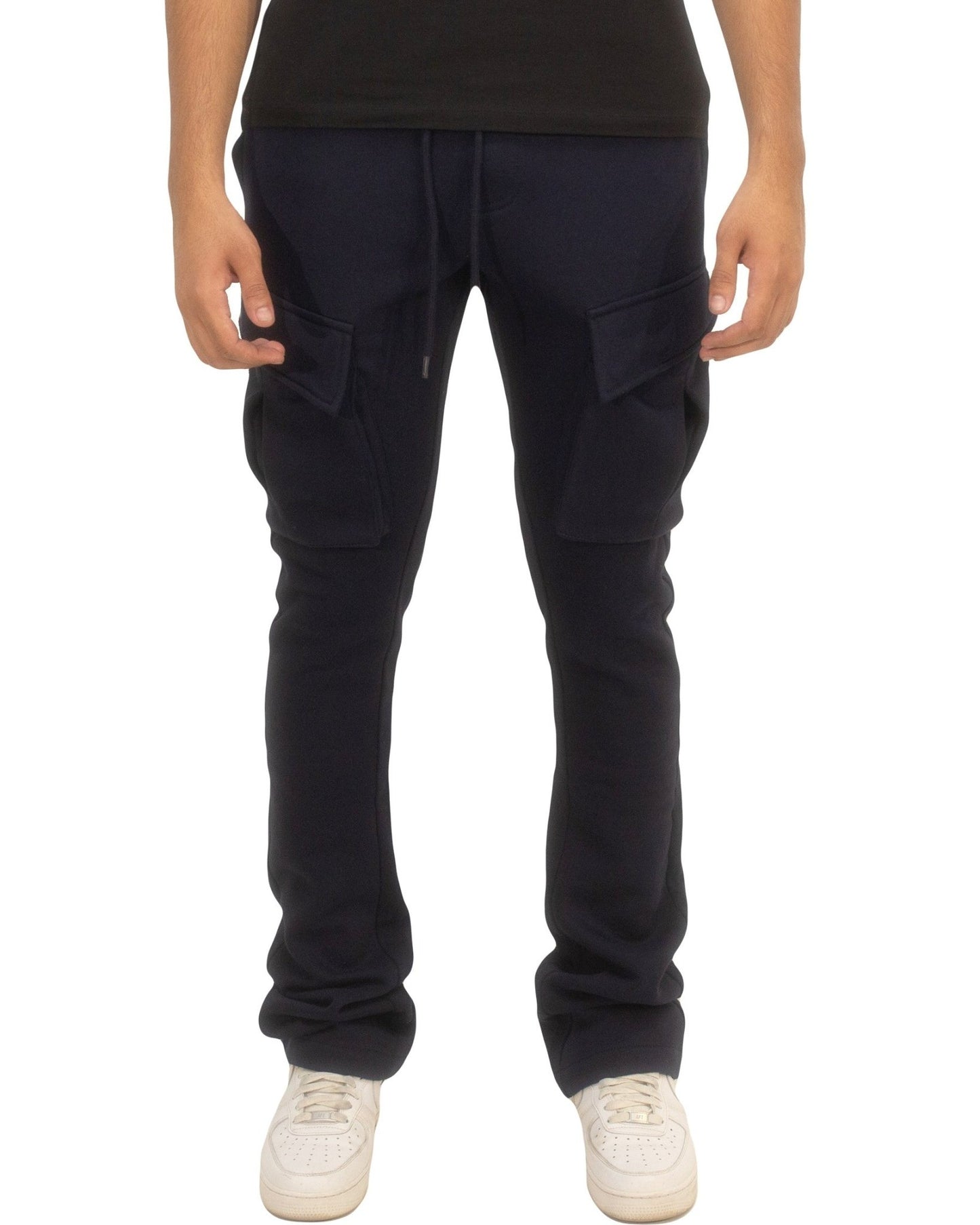 Cargo Fleece Stacked Pants - Royal Blue® Apparel Navy / S