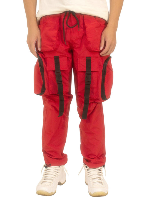 Multi 3D Pocket Cargo Pants - Royal Blue® Apparel Red / S