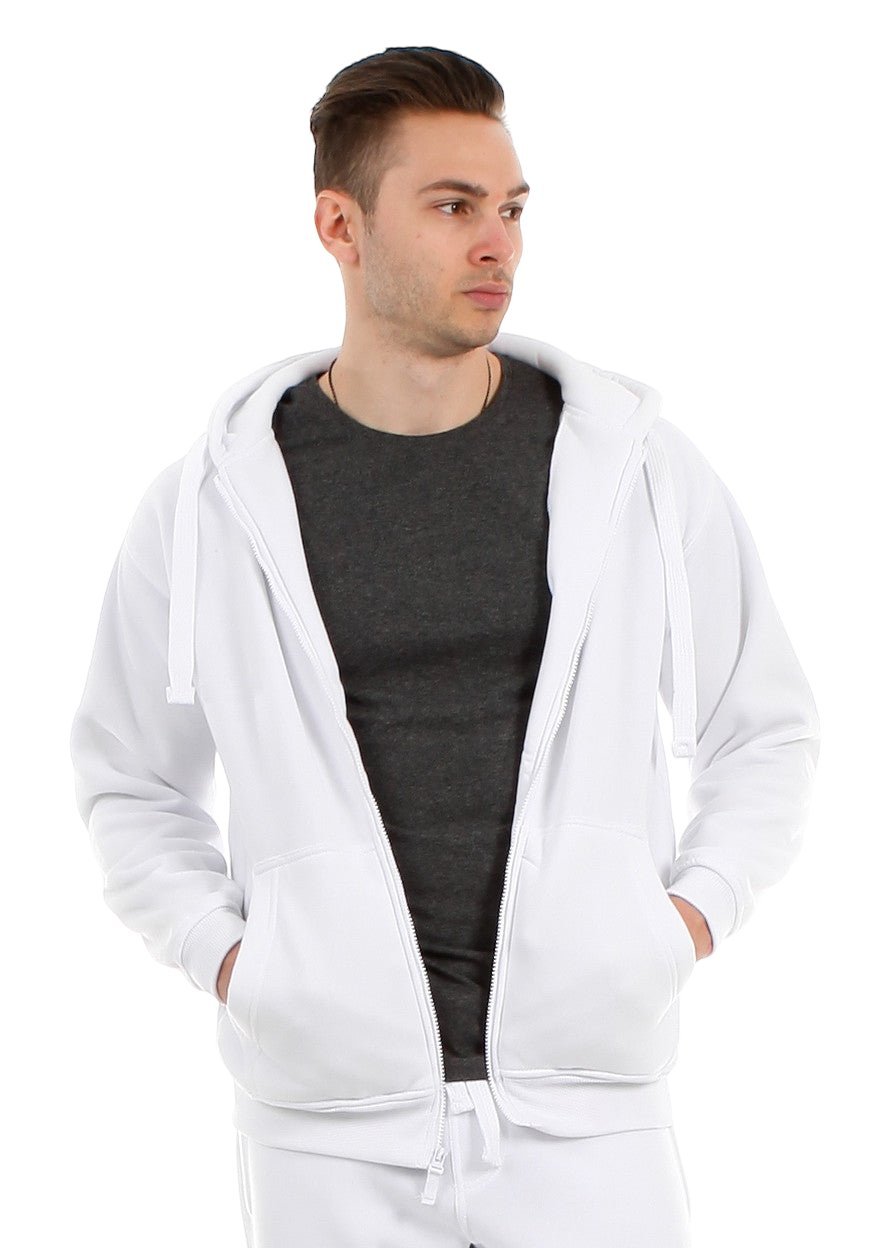 Classic Men's Fleece Zip - up Hoodie - Royal Blue® Apparel