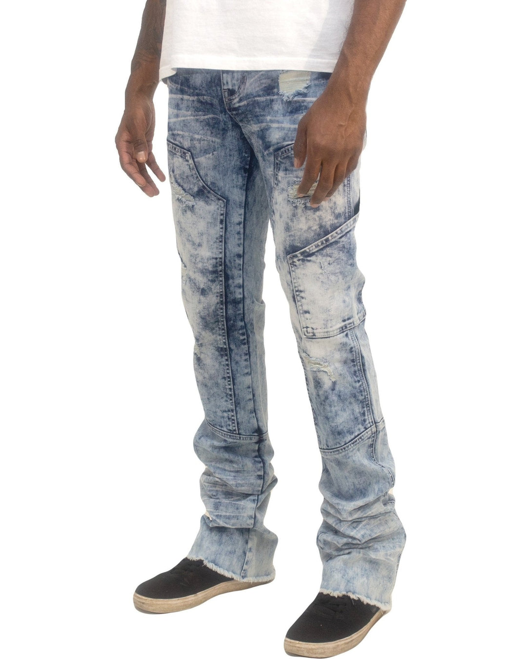 Fashion Carpenter Stacked Jeans - Royal Blue® Apparel
