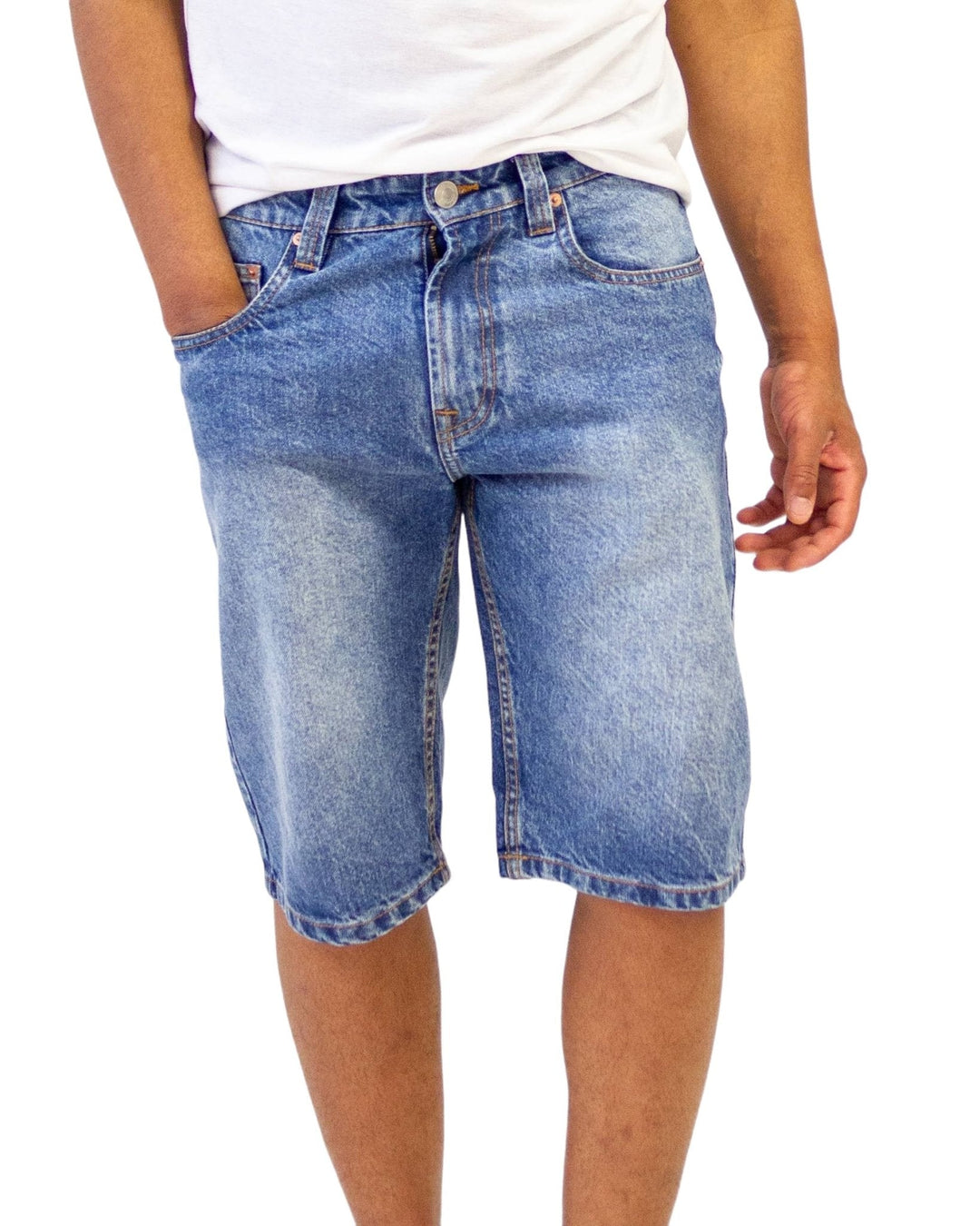 Light blue relaxed fit denim shorts by Royal Blue® Apparel, classic comfort with a laid-back look