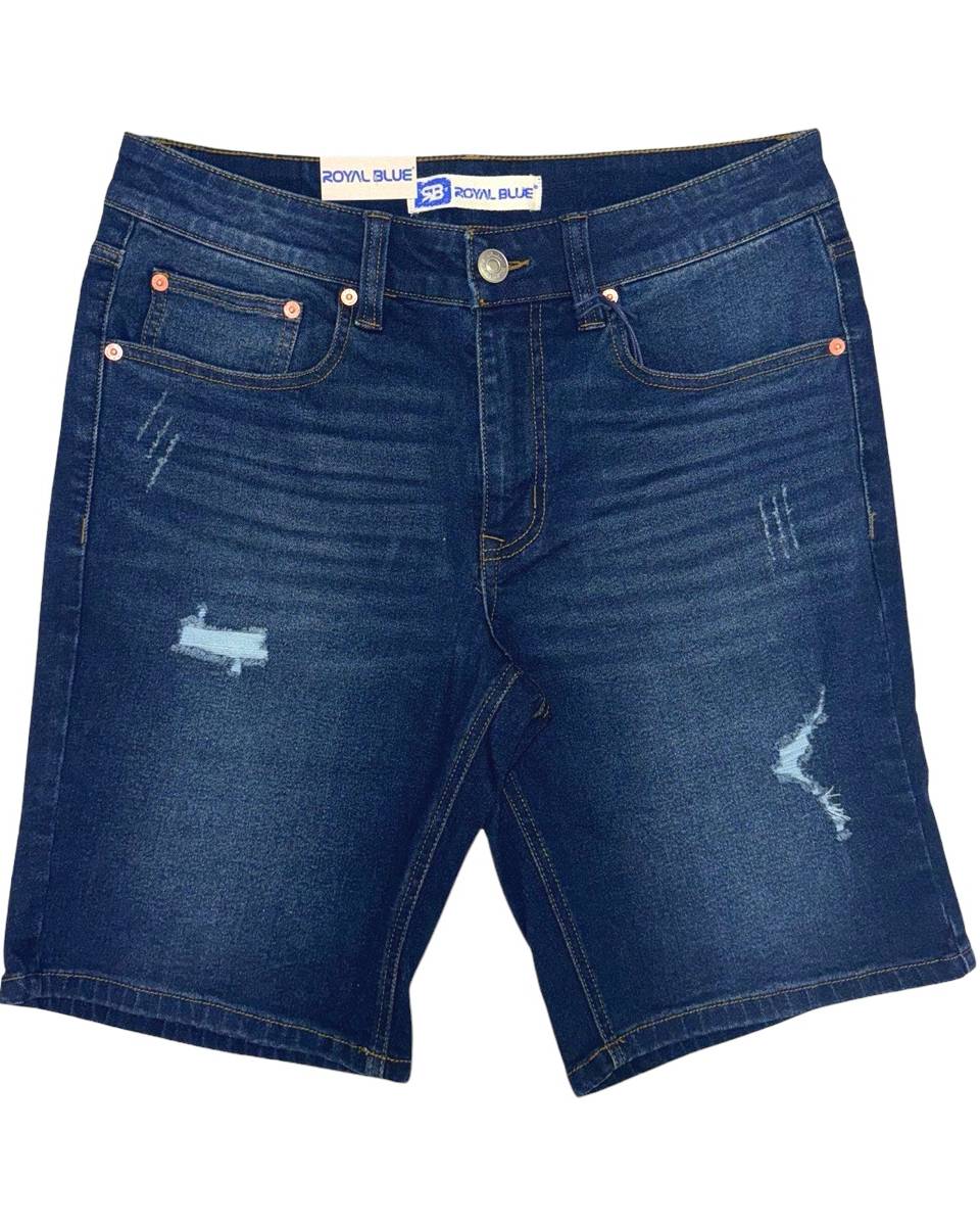 Carter wash slim fit denim shorts by Royal Blue® Apparel, combining classic denim with contemporary flair