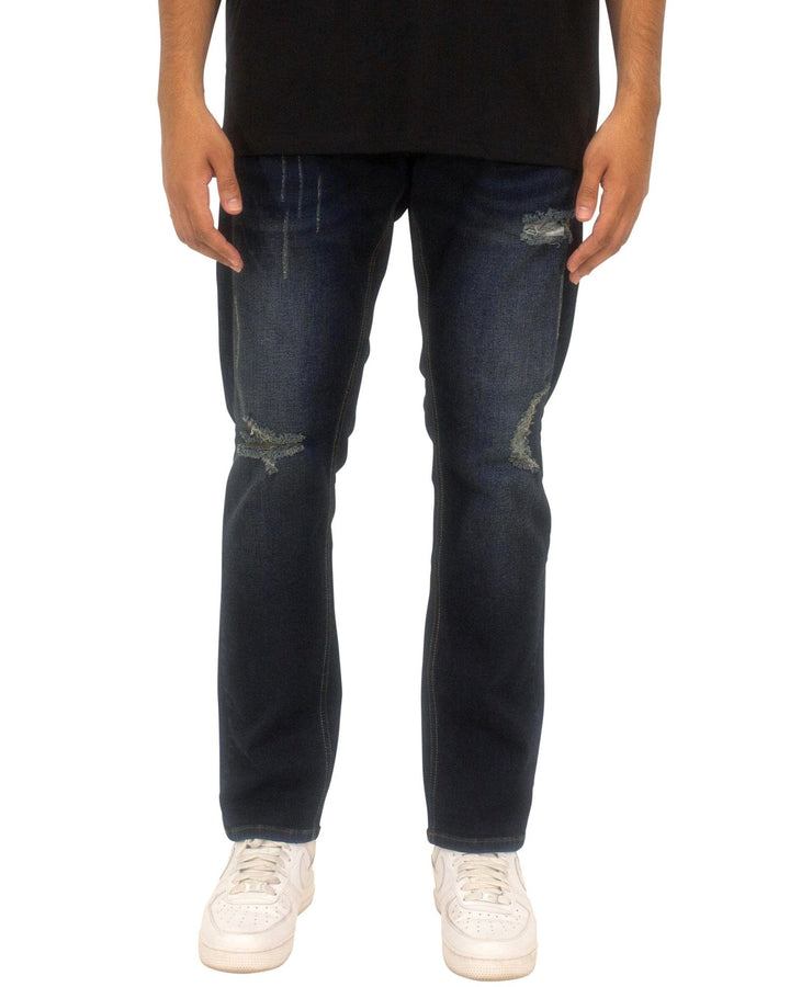 Stretch Athletic Rip Denim - Royal Blue® Apparel