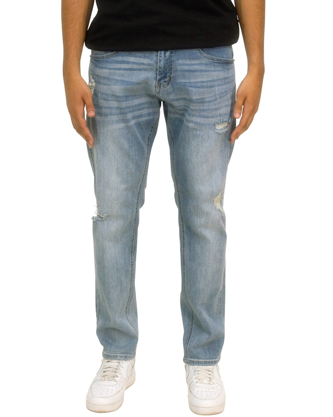 Stretch Athletic Rip Denim - Royal Blue® Apparel