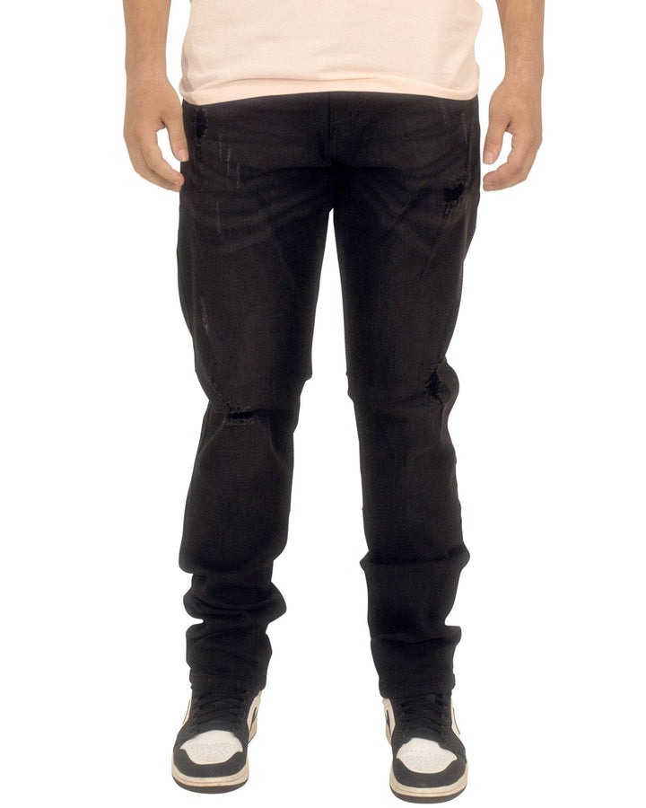 Stretch Athletic Rip Denim - Royal Blue® Apparel