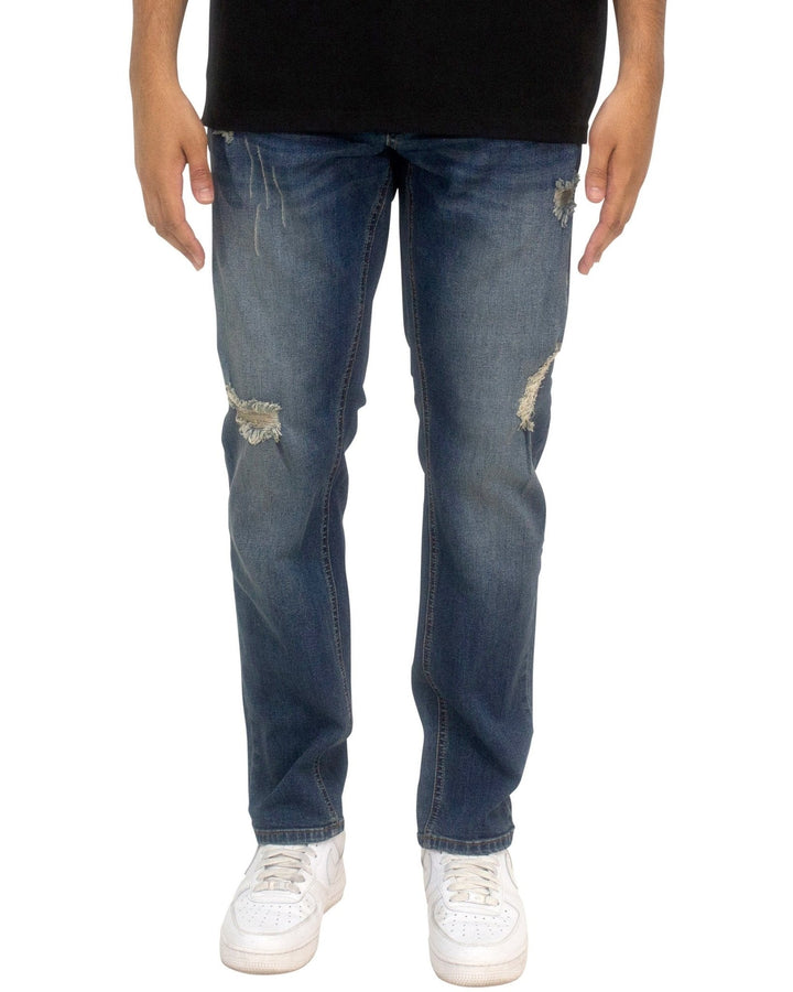 Stretch Athletic Rip Denim - Royal Blue® Apparel