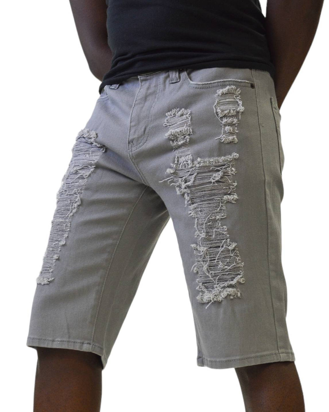 Twill Rip & Repair Shorts - Royal Blue® Apparel