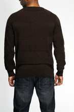 Load image into Gallery viewer, V-Neck Sweater - Brown Back
