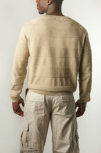 Load image into Gallery viewer, V-Neck Sweater - Khaki Back
