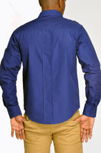 Load image into Gallery viewer, Military Shirt - Navy Back
