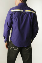 Load image into Gallery viewer, Button Long Sleeve Shirt - Grape Back
