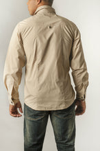 Load image into Gallery viewer, Button Long Sleeve Shirt - Khaki Back

