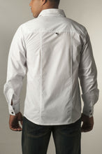 Load image into Gallery viewer, Button Long Sleeve Shirt - White Back
