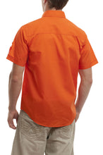 Load image into Gallery viewer, Short Sleeve Button Shirt - Mandarin Back
