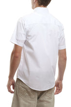 Load image into Gallery viewer, Short Sleeve Button Shirt - White Back
