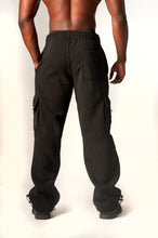 Load image into Gallery viewer, Big and Tall Cargo Pants - Black Back

