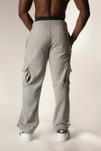 Load image into Gallery viewer, Big and Tall Cargo Pants - Heather Gray Back
