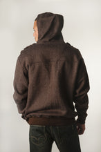 Load image into Gallery viewer, Hoodie - Heather Brown Back
