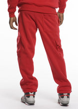 Load image into Gallery viewer, 4161P Red, Men&#39;s Classic Fleece Cargo Pants
