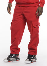 Load image into Gallery viewer, 4161P Red, Men&#39;s Classic Fleece Cargo Pants

