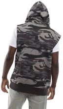 Load image into Gallery viewer, Hooded Vest - Black Camo Back
