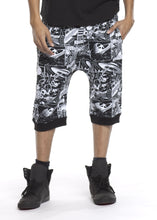Load image into Gallery viewer, Tonal Comic Print Ares Jogger Shorts
