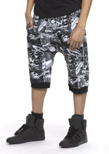 Load image into Gallery viewer, Tonal Comic Print Ares Jogger Shorts
