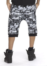 Load image into Gallery viewer, Tonal Comic Print Ares Jogger Shorts
