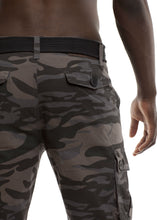 Load image into Gallery viewer, Straight Fit Cargo Pants - Black Camo Back Pocket
