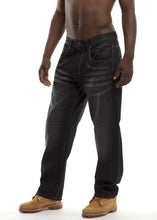 Load image into Gallery viewer, Relaxed Fit Jeans - Black Side
