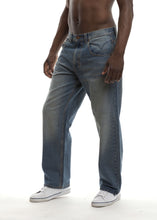 Load image into Gallery viewer, Relaxed Fit Jeans - Medium Blue Side
