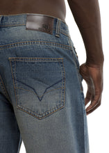 Load image into Gallery viewer, Relaxed Fit Jeans - Medium Blue Back Pocket
