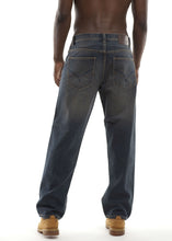 Load image into Gallery viewer, Relaxed Fit Jeans - Rust Back
