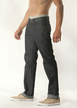 Load image into Gallery viewer, Straight Fit Jeans - Raw Indigo Side
