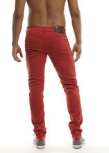 Load image into Gallery viewer, Skinny Jeans - Copper Orange Back
