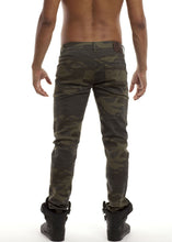 Load image into Gallery viewer, Skinny Jeans - Olive Camo Back
