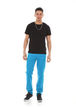 Load image into Gallery viewer, 8183 Turquoise, Men&#39;s Skinny Fit Stretch Jeans
