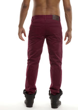Load image into Gallery viewer, Skinny Pants - Burgundy Back
