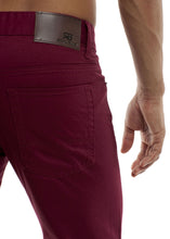 Load image into Gallery viewer, Skinny Pants - Burgundy Back Pocket
