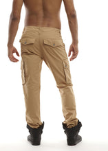Load image into Gallery viewer, Skinny Cargo Pants - Khaki Back
