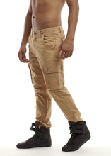 Load image into Gallery viewer, Skinny Cargo Pants - Khaki Side

