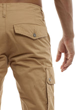 Load image into Gallery viewer, Skinny Cargo Pants - Khaki Back Pocket
