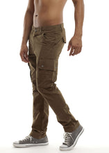 Load image into Gallery viewer, Skinny Cargo Pants - Military Olive Side
