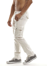 Load image into Gallery viewer, Skinny Cargo Pants - Stone Side
