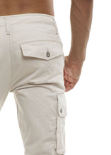 Load image into Gallery viewer, Skinny Cargo Pants - Stone Back Pocket
