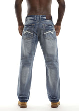 Load image into Gallery viewer, Straight Fit Jeans - Squirrel Wash Back

