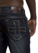 Load image into Gallery viewer, Straight Fit Jeans - Indigo Magnum Back Pocket
