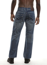Load image into Gallery viewer, Straight Fit Jeans - Medium Indigo Back
