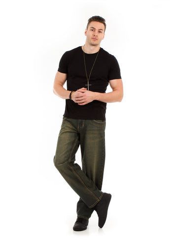 8207 Brown, Men's Relaxed Fit Denim Jeans