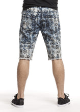 Load image into Gallery viewer, Extreme Wash Tribal Print Denim Shorts
